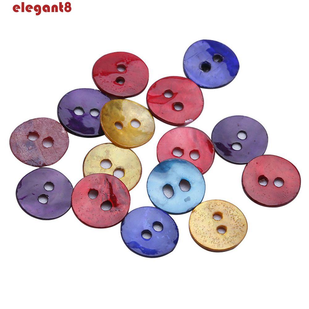 Nút Tròn Hình Vỏ Sò Dùng Trang Trí Thủ Công DIY