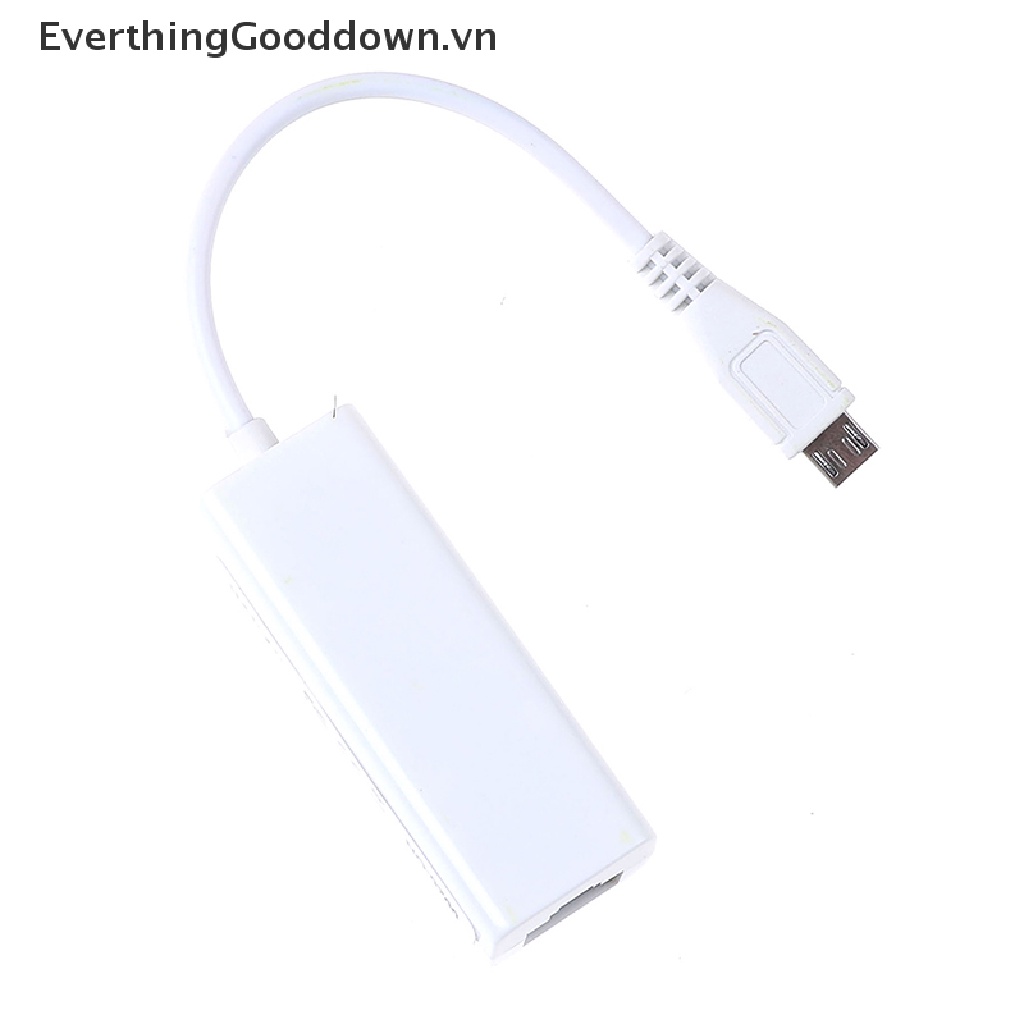 Everthingooddown adapter 5-Pin micro usb 2.0 Sang RJ45 LAN ethernet 100mbps Cho Máy Tính Bảng vn