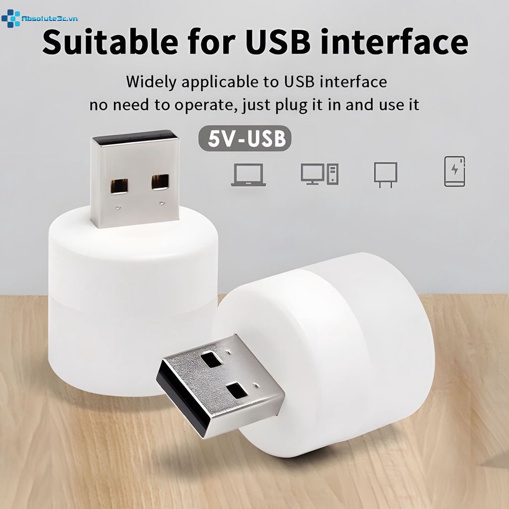 1 Đèn LED USB Để Bàn Bảo Vệ Mắt