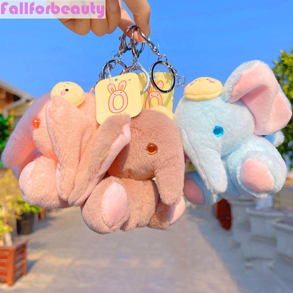 Móc Khóa Hình Chú Voi Nhồi Bông Mini Dễ Thương