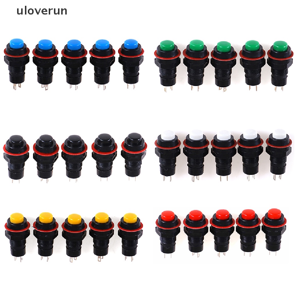 Uloverun Set 5 Công Tắc Nhấn Tự Điều Chỉnh 10mm Chuyên Dụng