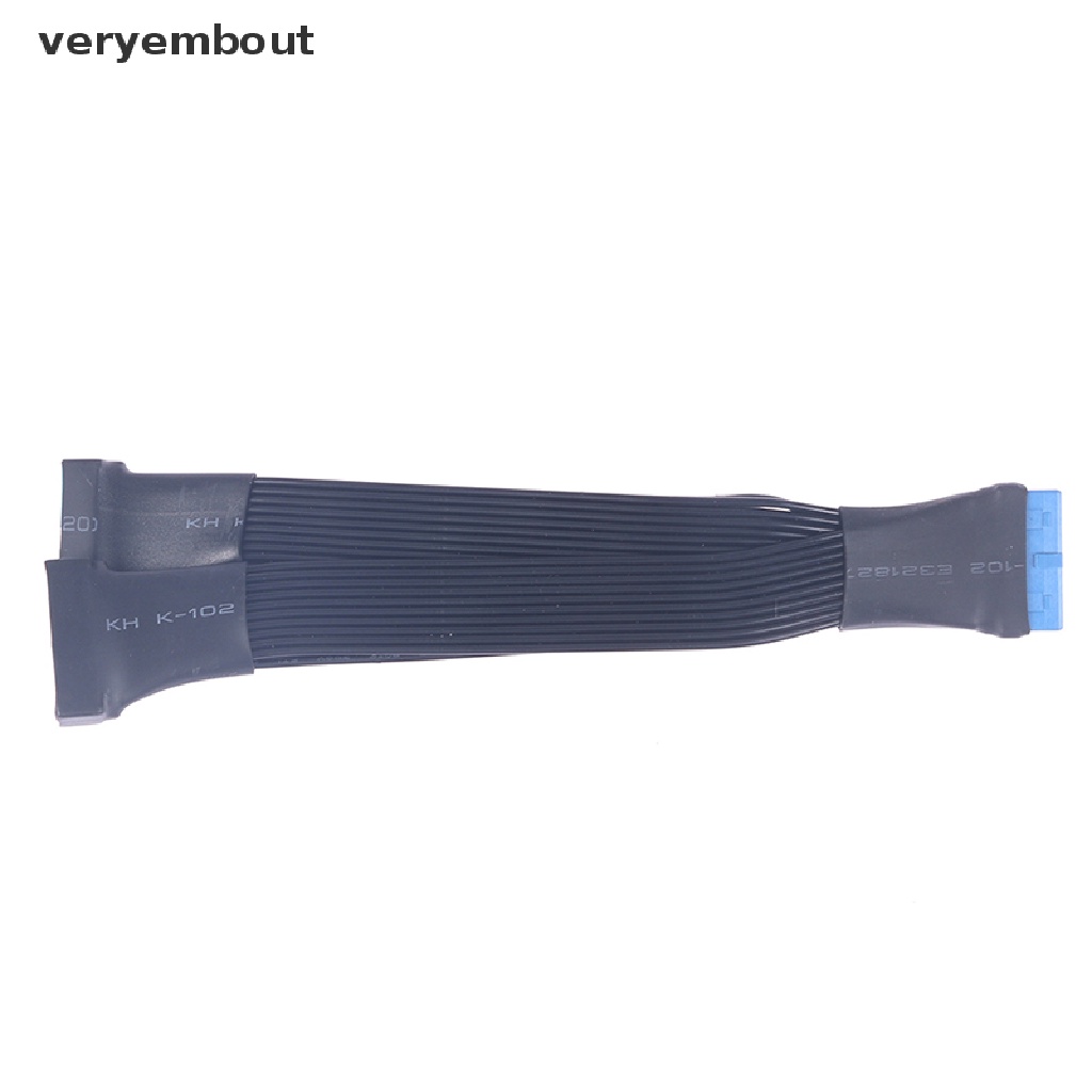 Cáp Nối Dài Bo Mạch Chủ Chuyển Đổi USB 3.0 19Pin Sang 2 Cổng 12Cm 19Pin n Chuyên Dụng