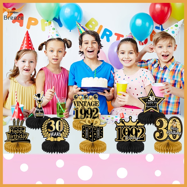 Bảng Hiệu Họa Tiết Tổ Ong Kỹ Thuật Số Để Bàn Trang Trí Tiệc Sinh Nhật
