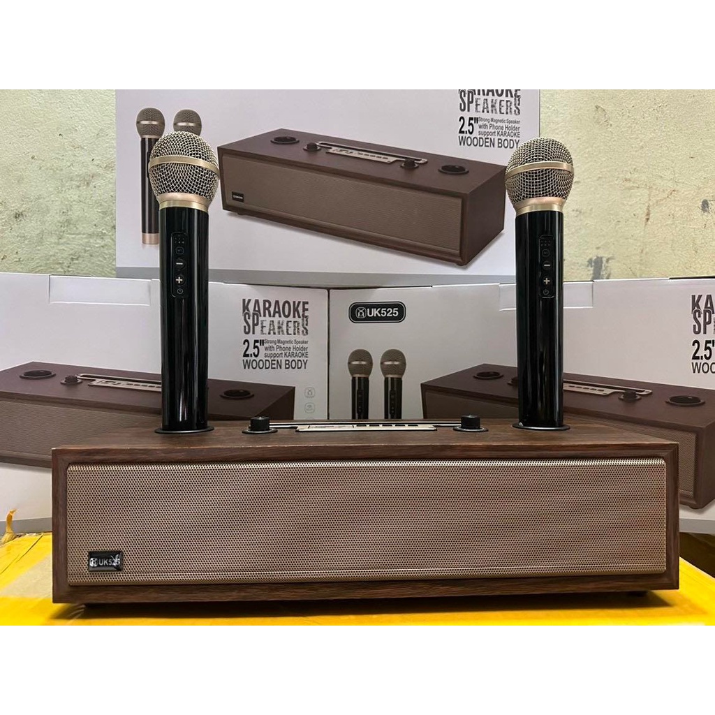 Loa Bluetooth XM-U525 Kèm 2 Micro Karaoke Âm Thanh Siêu Đỉnh BASS siêu hay