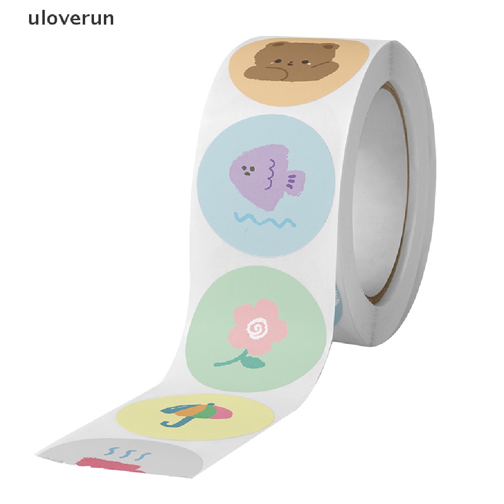 Bộ 500 Miếng Dán Trang Trí Hình Động Vật Dễ Thương