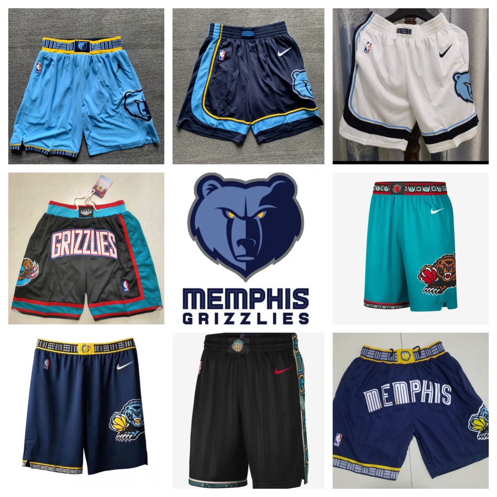 NBA Memphis Grizzlies Quần short bóng rổ nam quần áo thể thao