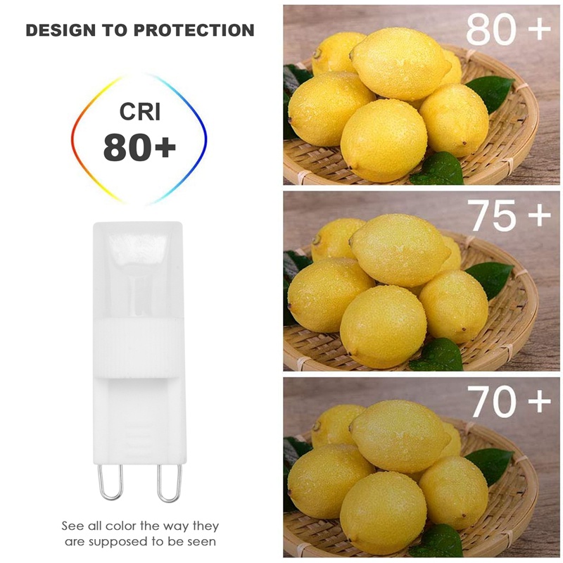 Bóng Đèn LED G9 Ánh Sáng Trắng Ấm Công Suất Cao 1W AC 220-240V