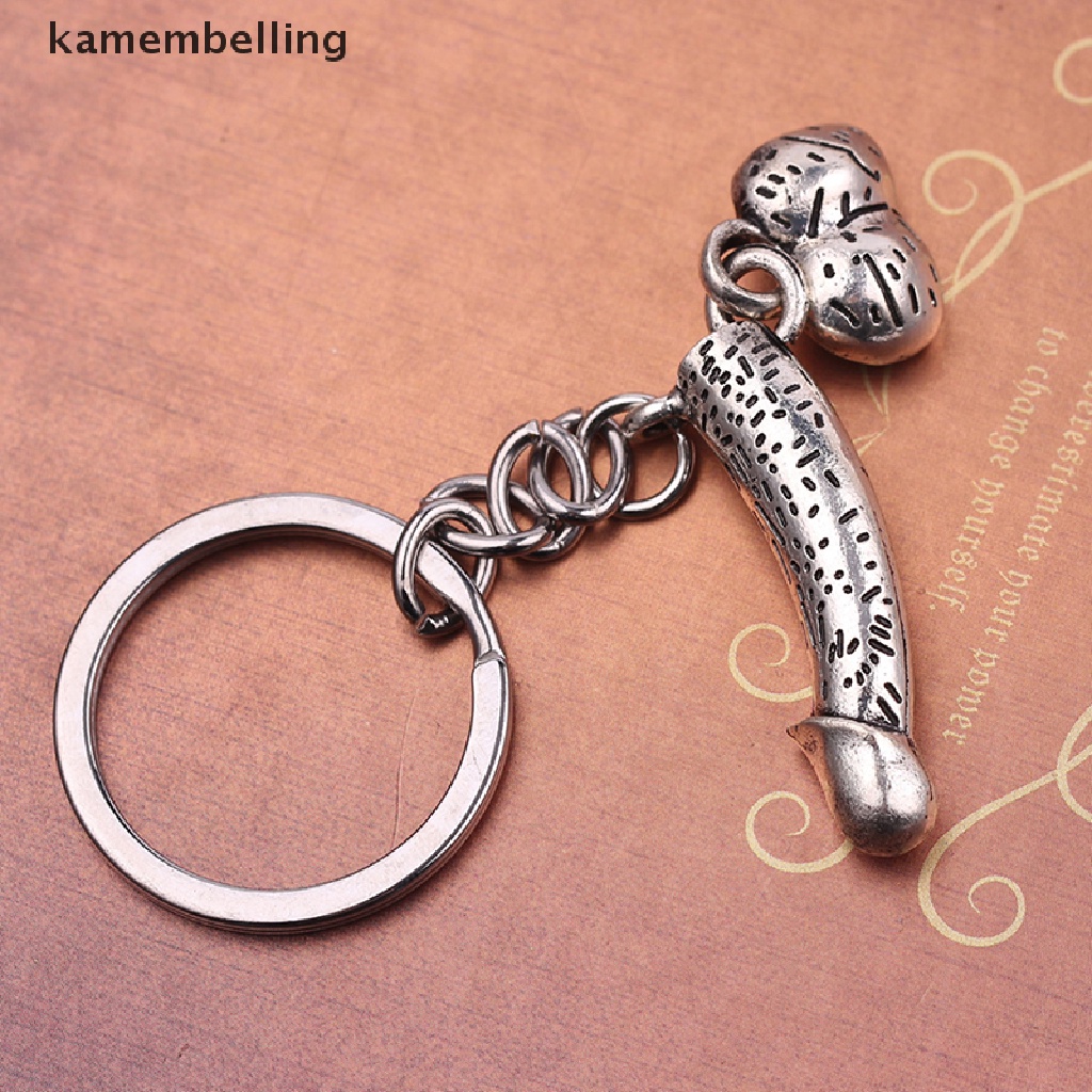 Kamembelling Móc Khóa Xe Hơi / Túi Xách Hình Bộ Xương Màu Bạc Gợi Cảm Thời Trang Cho Nam EN