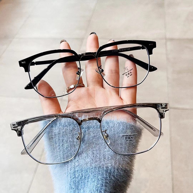 Mắt Kính Chống Bức Xạ Gọng Kim Loại Dành Cho Nam Nữ
