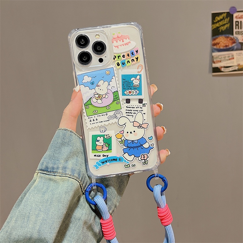 Ốp Điện Thoại TPU Dẻo Trong Suốt Họa Tiết Hoạt Hình Đơn Giản Chống Sốc Chống Rơi Cho iphone 12 14 13 11 Pro Max