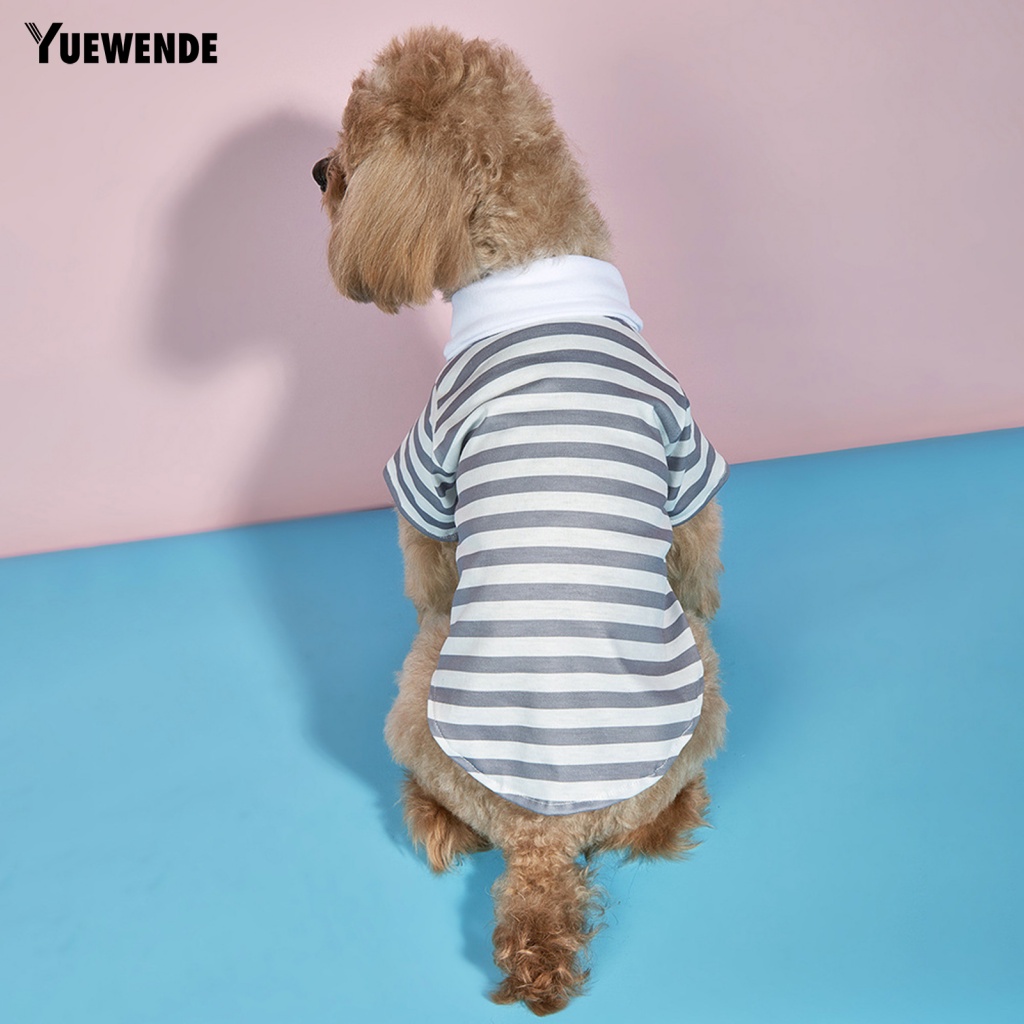 Yue.z Áo Sơ Mi Kẻ Sọc Hai Lớp Có Thể Giặt Được Mặc Hàng Ngày Cho Thú Cưng