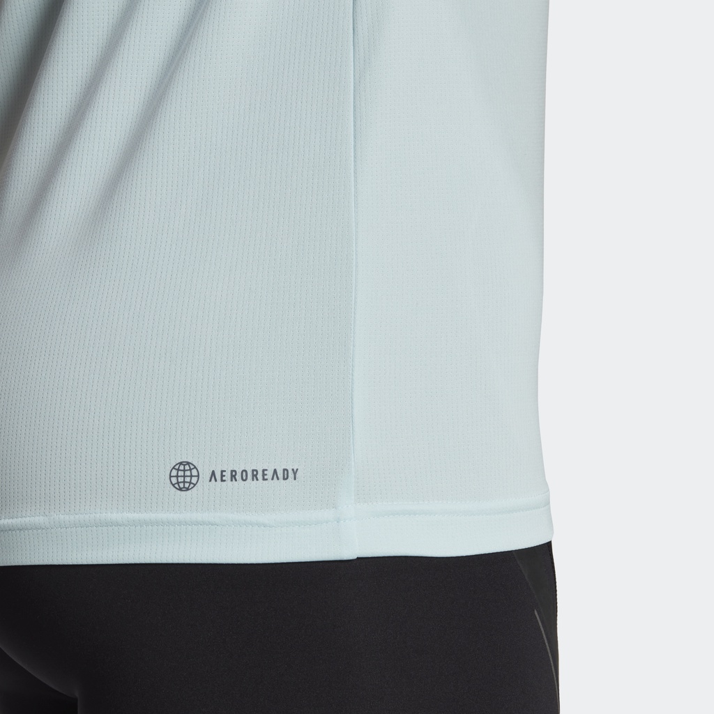 Adidas Tập luyện Áo Thun Boyfriend Thể Thao AEROREADY Designed to Move Nữ Màu xanh da trời HN3884