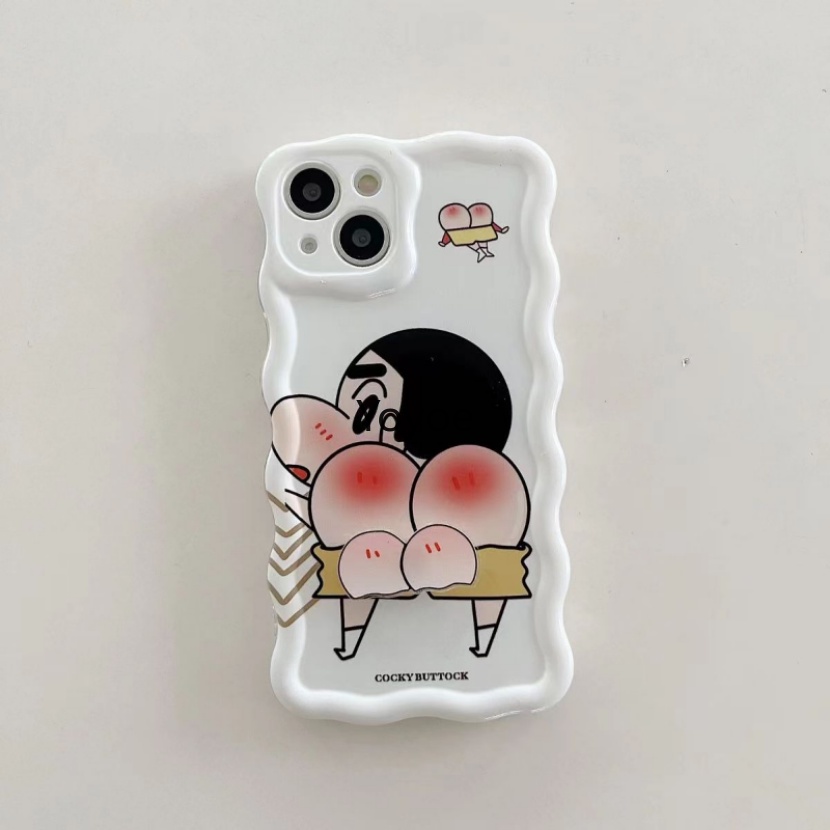 Ốp Điện Thoại Mềm Trong Suốt Chống Sốc In Hình Shin-chan Dễ Thương Cho iPhone 14 13 12 11 Pro Max 7 8 Plus X XS XR SE