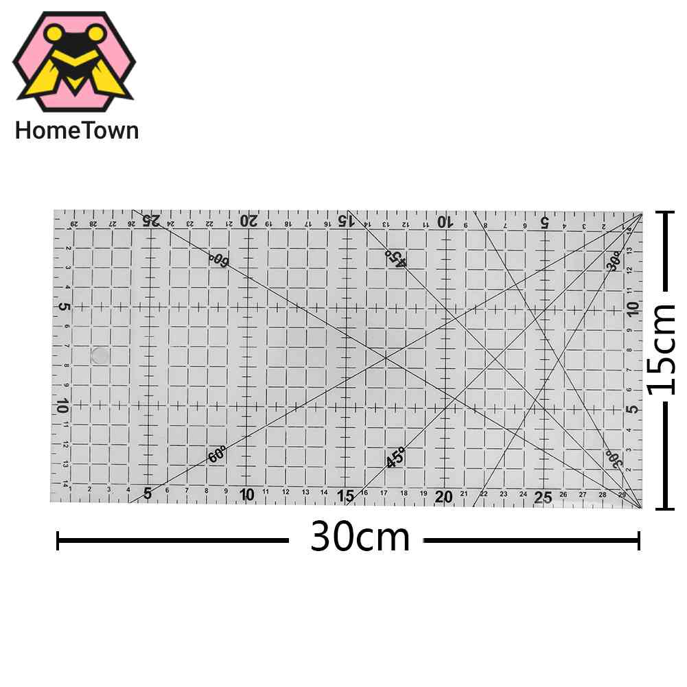 Thước Hình Tam Giác Dày Cỡ Lớn 30X15Cm Chuyên Dùng Trong May Vá
