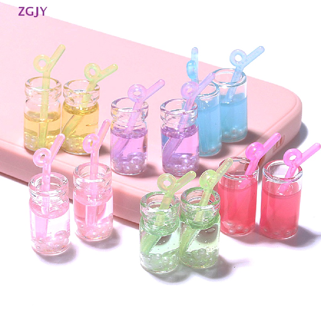 Set 10 Ly Nước Ép Trái Cây Mini Tỉ Lệ 1: 12 Cho Nhà Búp Bê Mới