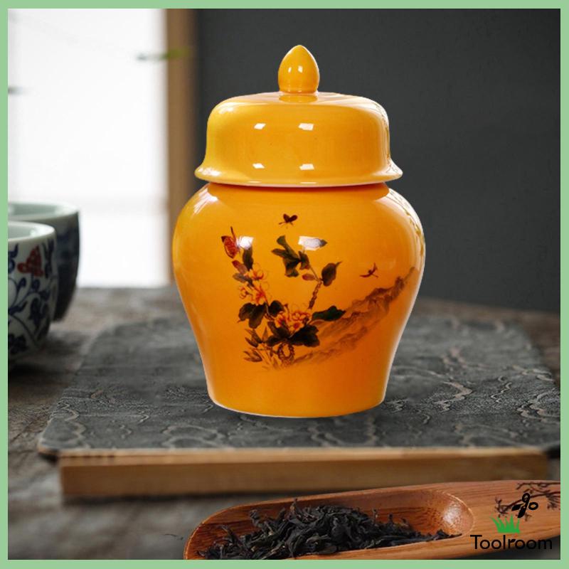 Hũ Gốm Đựng Trà Có Nắp Đậy Tiện Dụng