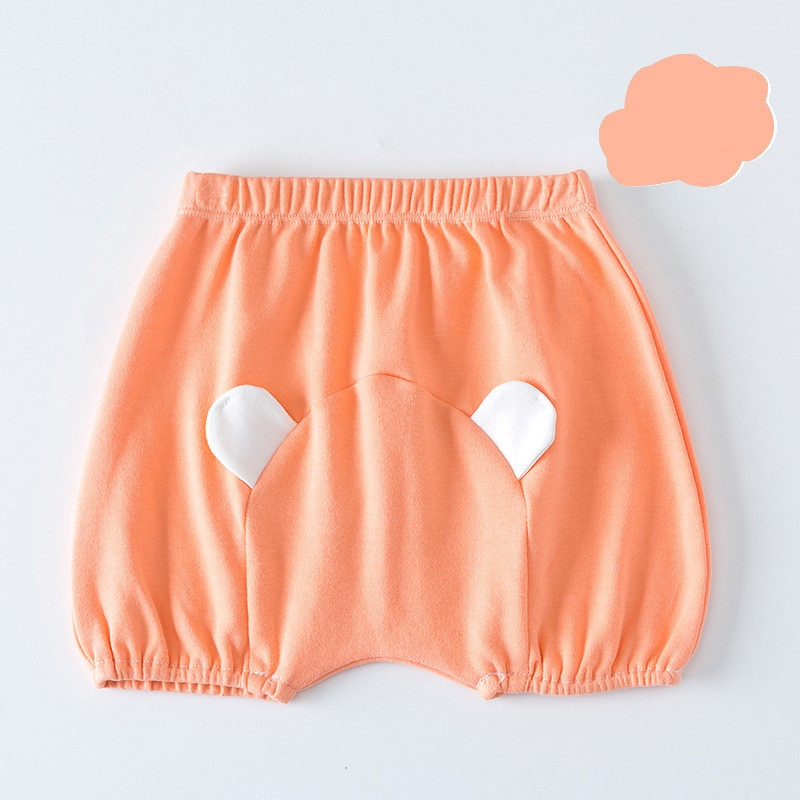 Quần Short Cotton Mềm Mại Thoáng Khí In Họa Tiết Hoạt Hình Đáng Yêu Cho Bé 0-5 Tuổi