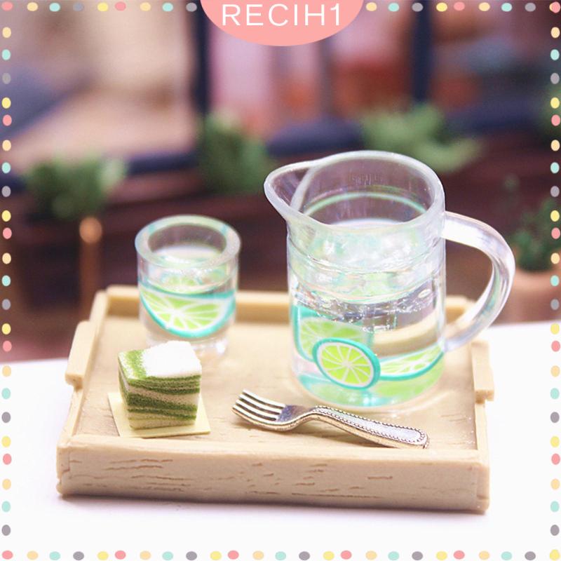 Set 5 Món Đồ Chơi Thức Ăn / Nước Uống Trang Trí Nhà Búp Bê Tỉ Lệ 1 / 12