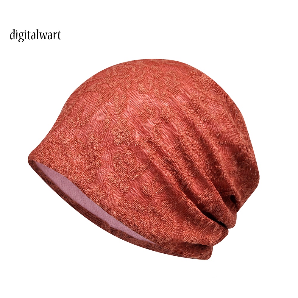 Kỹ Thuật Số| Mũ Trùm Đầu Mềm Thoáng Khí Màu Trơn Co Giãn Dành Cho Nữ