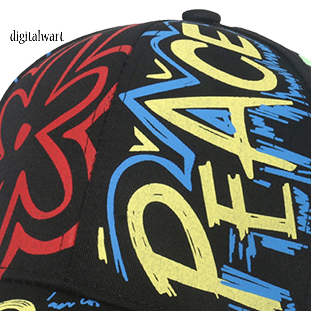 Kỹ Thuật Số| Mũ Lưỡi Trai Thể Thao Chống Nắng Vành Rộng Thoáng Khí In Họa Tiết Graffiti Có Thể Điều Chỉnh Cho Nam Và Nữ
