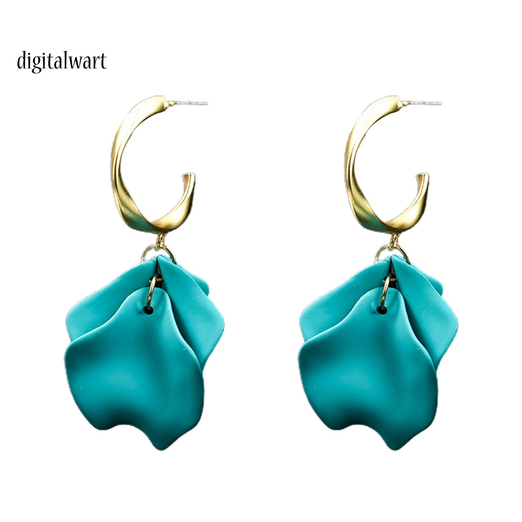 Kỹ Thuật Số| 1 Đôi Bông Tai Hình Cánh Hoa Hồng Tinh Tế Dành Cho Cuộc Sống Hàng Ngày