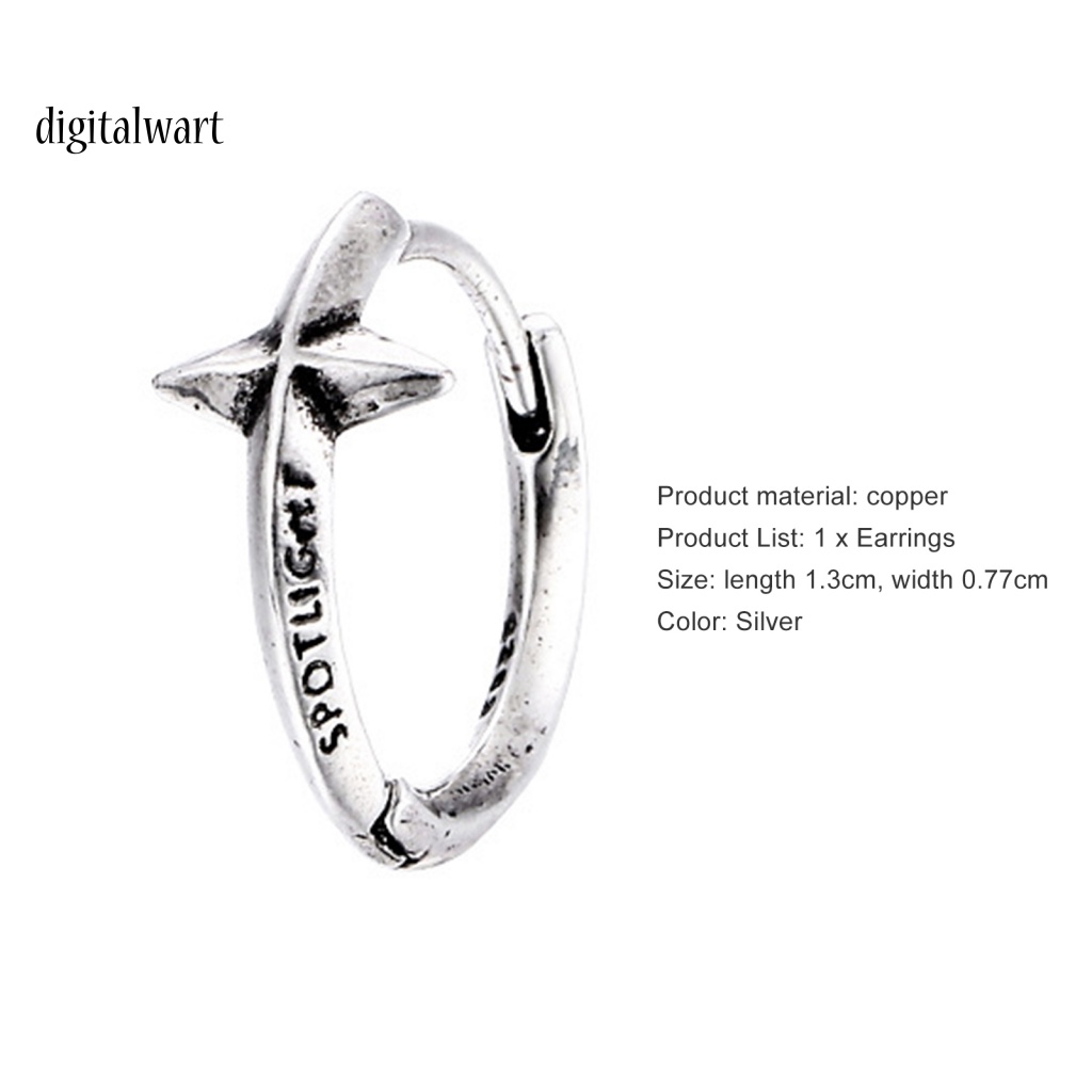 Kỹ Thuật Số| 1 Bông Tai Hình Chữ Thập Phong Cách Vintage Bắt Mắt Cho Nữ