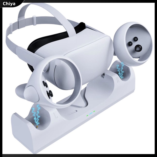 Đế Sạc Đứng Có Đèn Led Hiển Thị Cho Kính Bảo Hiểm Oculus Quest 2 Vr