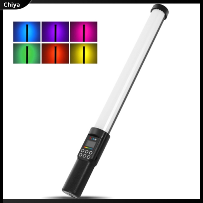 Gậy Chụp Ảnh Có Đèn Led Rgb Nhiều Màu Sắc Tùy Chỉnh Nhiệt Độ Kèm Sạc Tiện Dụng