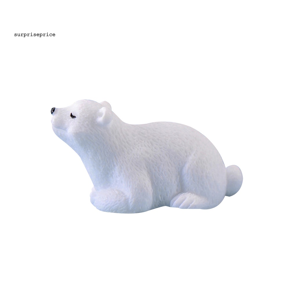 Mô Hình Gấu Bằng Nhựa Resin Mini Trang Trí Sân Vườn