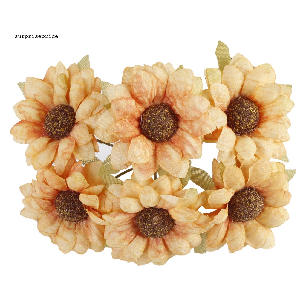 1 Bó Hoa Cúc Nhân Tạo Bằng Lụa Chống Phai Màu Dùng Trang Trí Nhà Cửa DIY