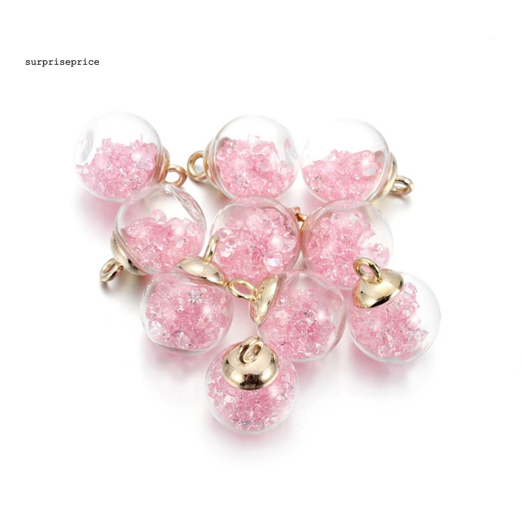 Bộ 10 Mặt Dây Chuyền Bằng Thủy Tinh Trong Suốt Bắt Mắt Tiện Dụng Cho SPA / Gia Đình