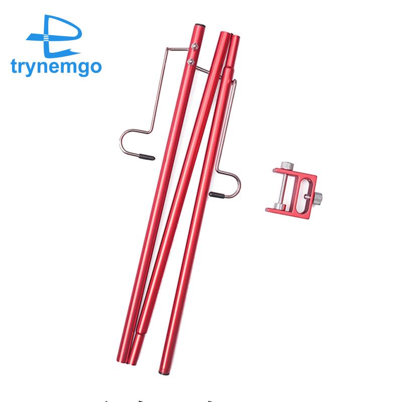 1 Bộ Giá Đỡ Cần Câu Cá Đa Năng Bằng Hợp Kim Nhôm Màu Đen Có Thể Gập Lại