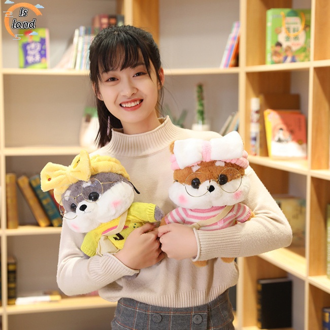 Thú Nhồi Bông Hình Chú Chó Shiba Inu Mềm Mại Nhiều Kiểu Dáng