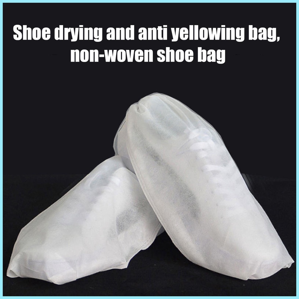 Set 50 Túi Dây Rút Bằng Vải Không Dệt Chống Bụi Đựng Giày Tiện Dụng