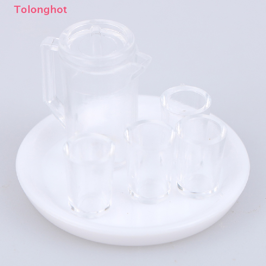 Bộ Khay &amp; Ấm Nước Mini Tỉ Lệ 1 / 12 Trang Trí Nhà Búp Bê