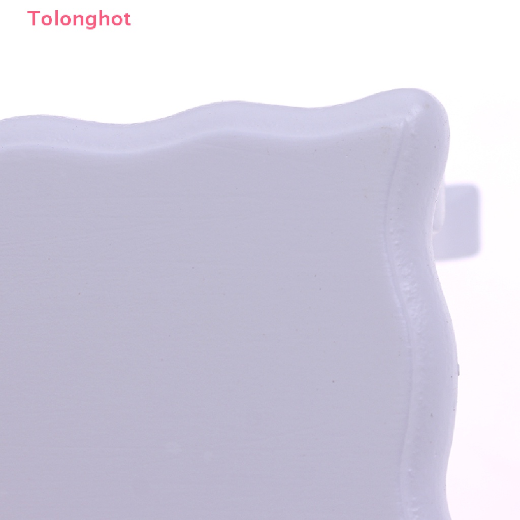 Mô Hình Bàn Gỗ Trắng Hình Vuông Tỉ Lệ 1: 12 Trang Trí Nhà Búp Bê