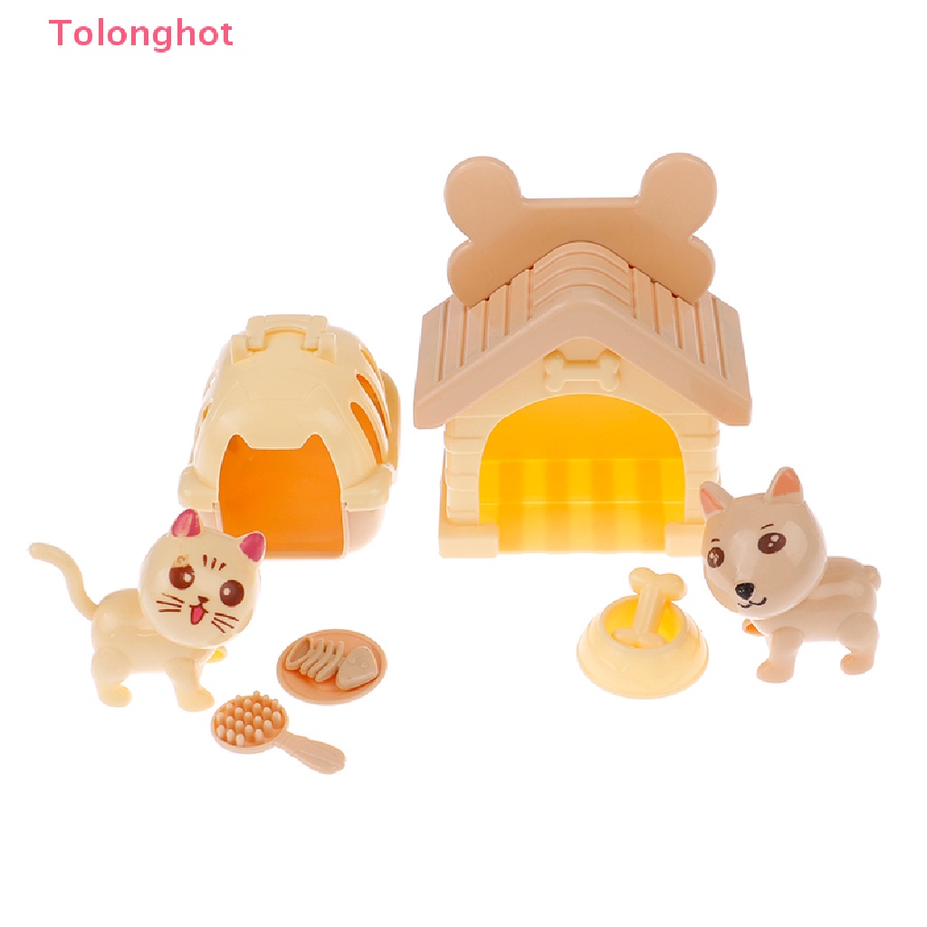 1 Bộ Nhà Búp Bê kennel Đáng Yêu Cho Thú Cưng