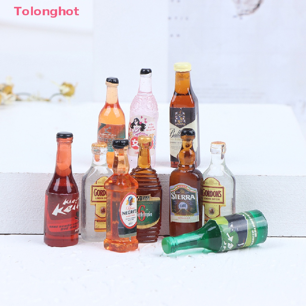 Set 10 Ly Rượu Mini Tỉ Lệ 1: 12 Trang Trí Nhà Búp Bê