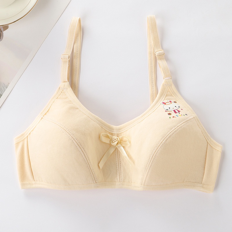 Áo Lót Hai Dây Bằng Cotton Có Thể Điều Chỉnh Cho Bé Gái 10-13 Tuổi