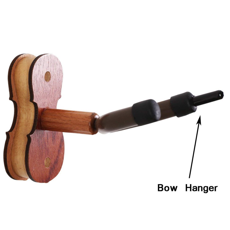 Practical Wall Mounted Violin Fiddle Viola Hanger Hook Wood Base Violin Hanger