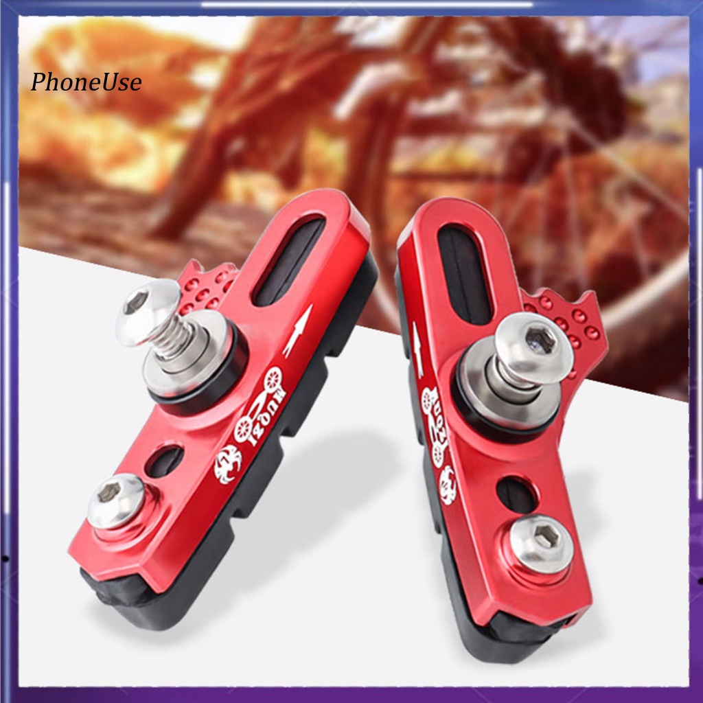 1 Cặp Má Phanh Xe Đạp Chữ V Bằng PU Chống Oxy Hóa / Chống Ồn Tiện Dụng