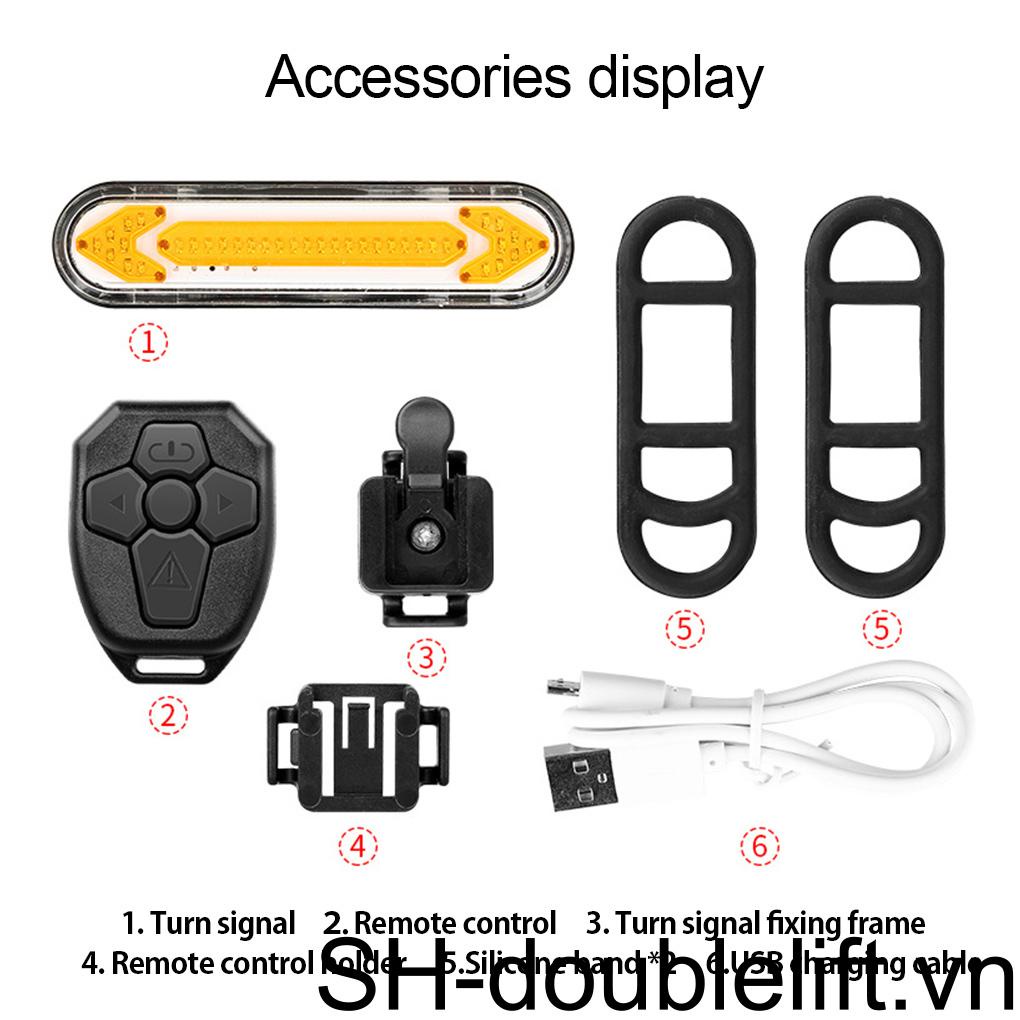 Đèn Xi Nhan IPX4 Chống Thấm Nước Kèm Điều Khiển Từ Xa Cho Xe Đạp