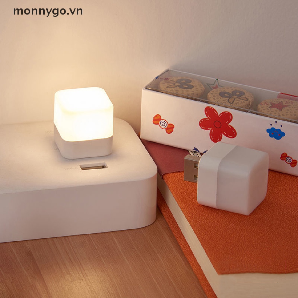 1 Đèn LED Mini Sạc USB Hình Tròn Bảo Vệ Mắt Dùng Khi Đọc Sách
