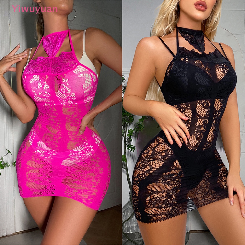 < Yiwuyuan > Bikini Phối Lưới Xuyên Thấu Gợi Cảm Đi Biển Cho Nữ Mới