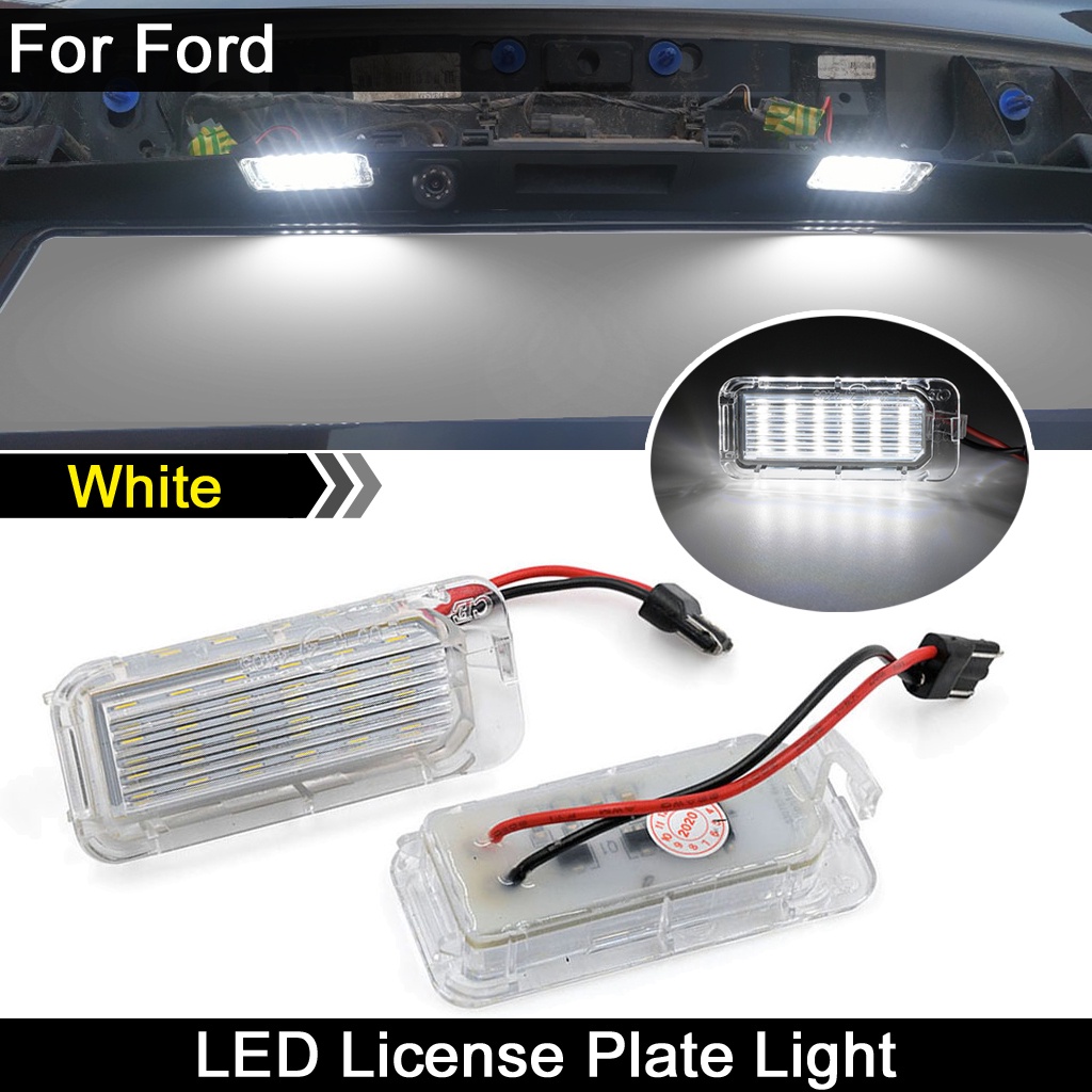 Set 2 Đèn LED Chiếu Biển Số Xe Ô Tô Ford C-Max Transit Edge Ecosport Ranger Transit-150 / 250 / 350