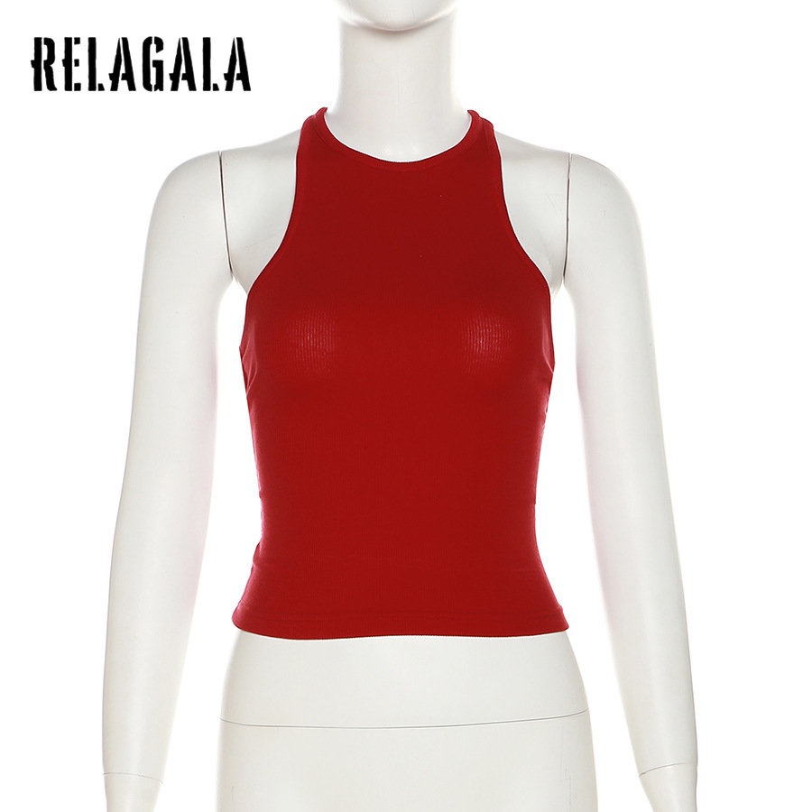 Áo Tank Top Hở Lưng Màu Trơn Thời Trang 2023 Quyến Rũ Cho Nữ