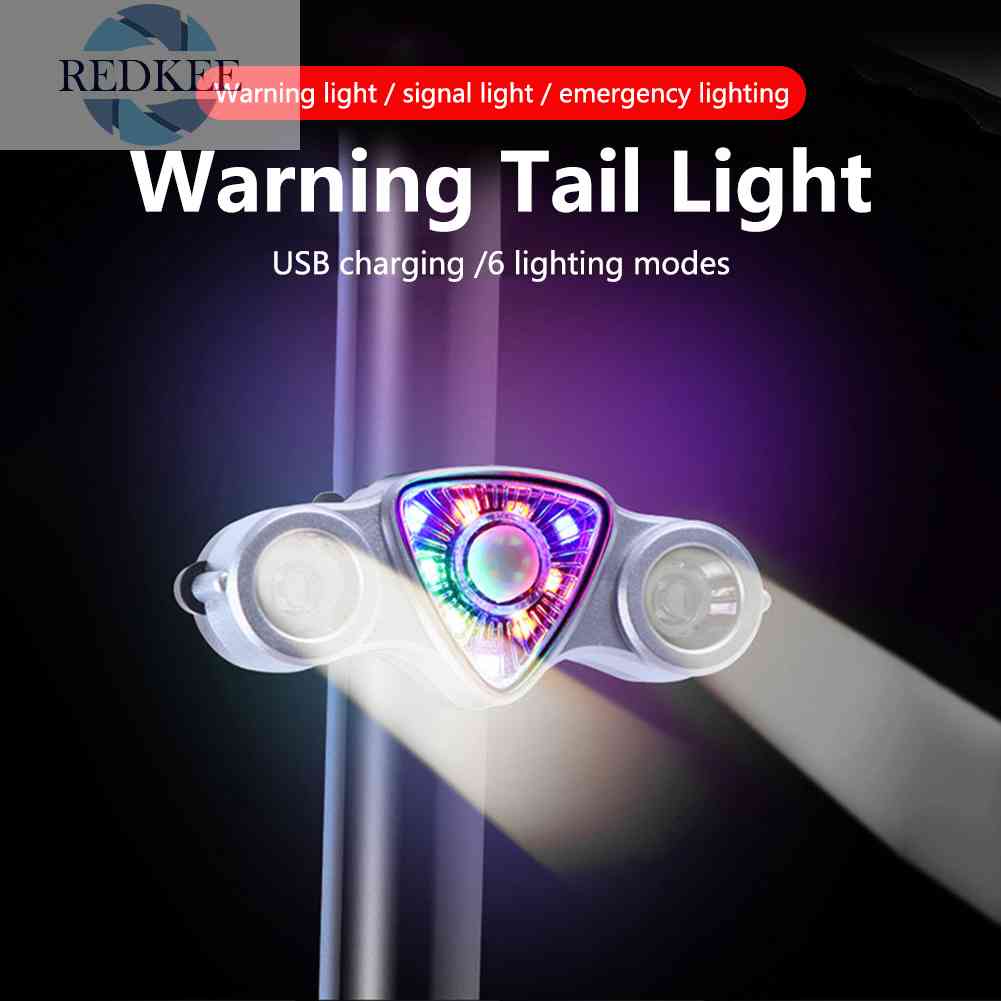 Đèn LED Cảnh Báo An Toàn Chống Nước Gắn Đuôi Xe Đạp