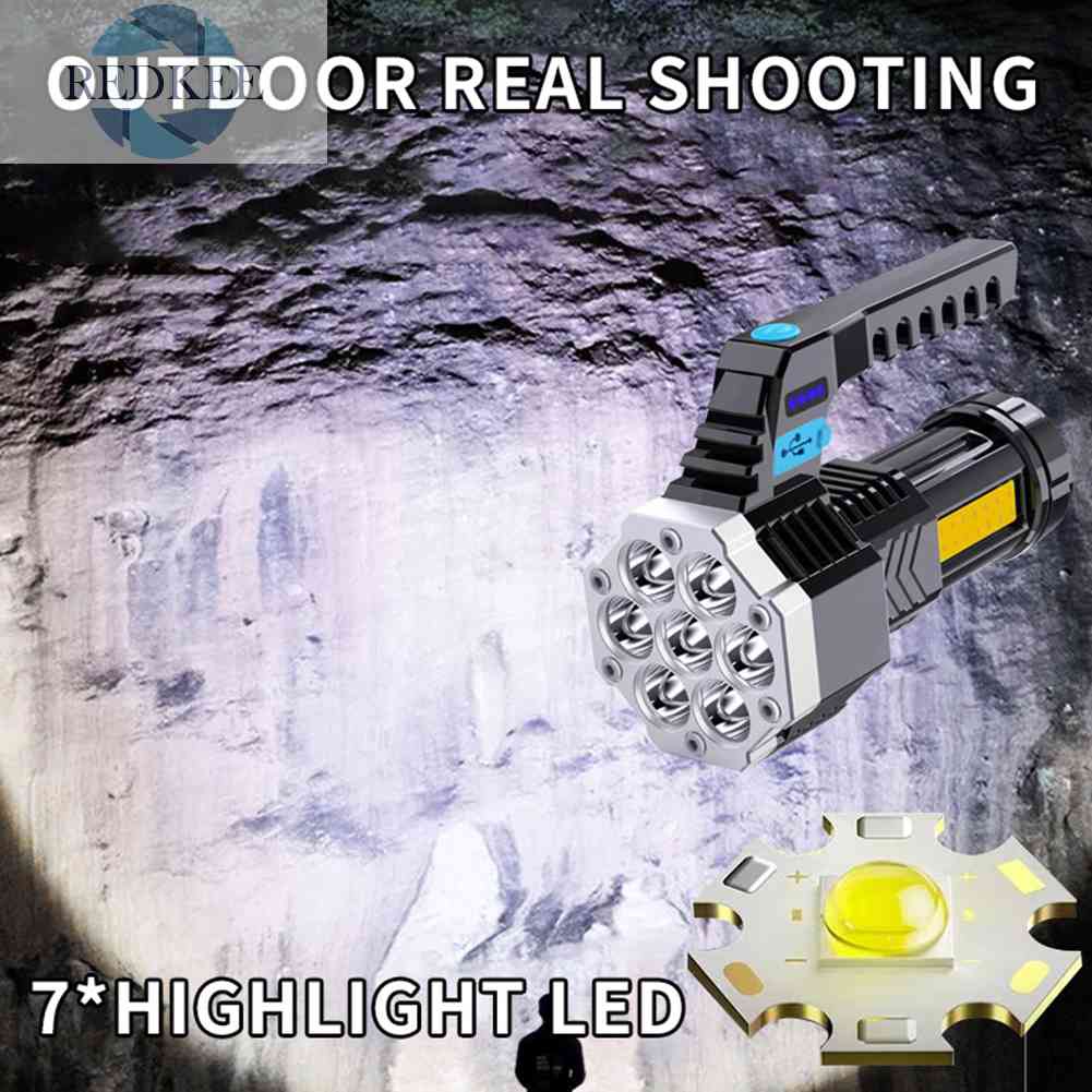 Đèn Pin LED COB Công Suất Cao Chống Thấm Nước Có Thể Sạc Lại Bằng Cổng USB