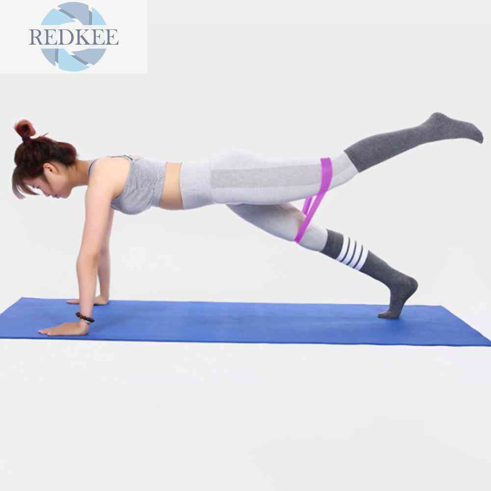 Set 5 Dây Đai Co Giãn Bằng TPE Dùng Để Tập Yoga / Thể Hình