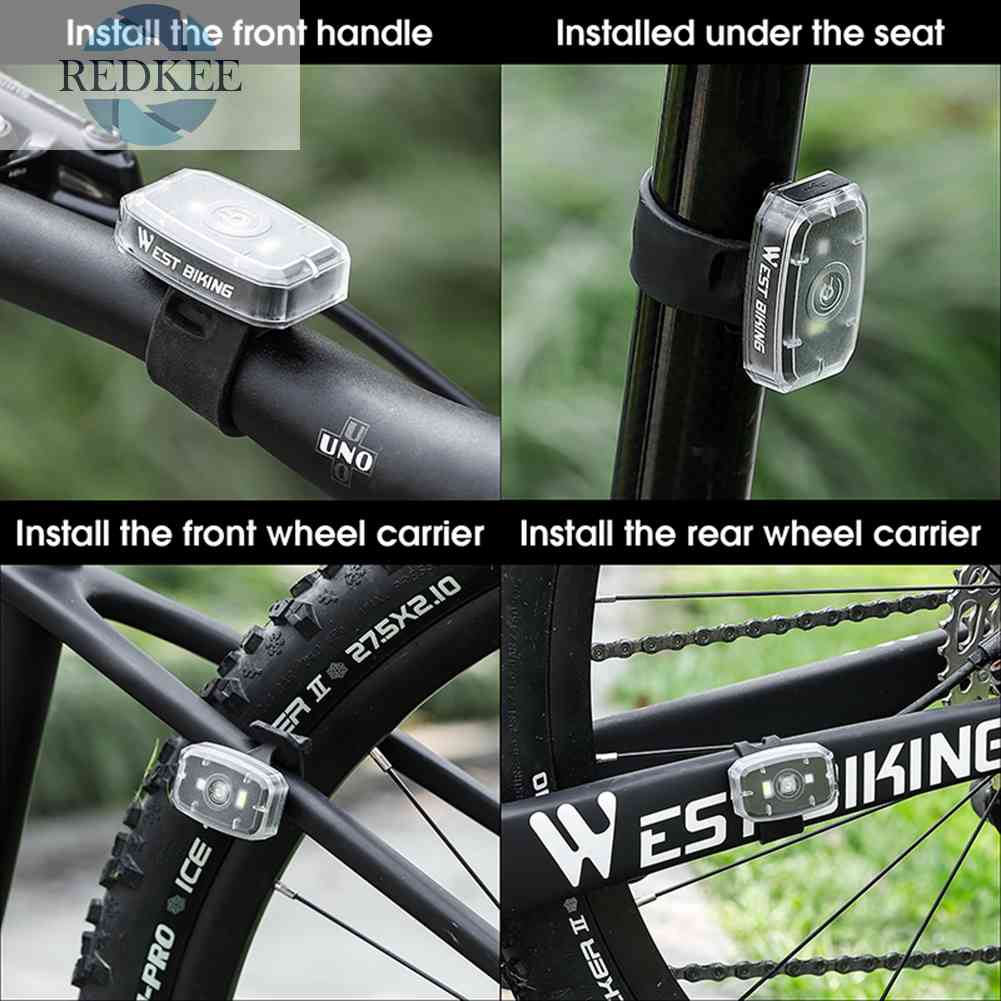 Đèn LED Góc Rộng 4 Bóng Chống Thấm Nước Chuyên Dụng Cho Xe Đạp